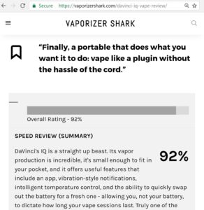 Vaporizer Shark's Website