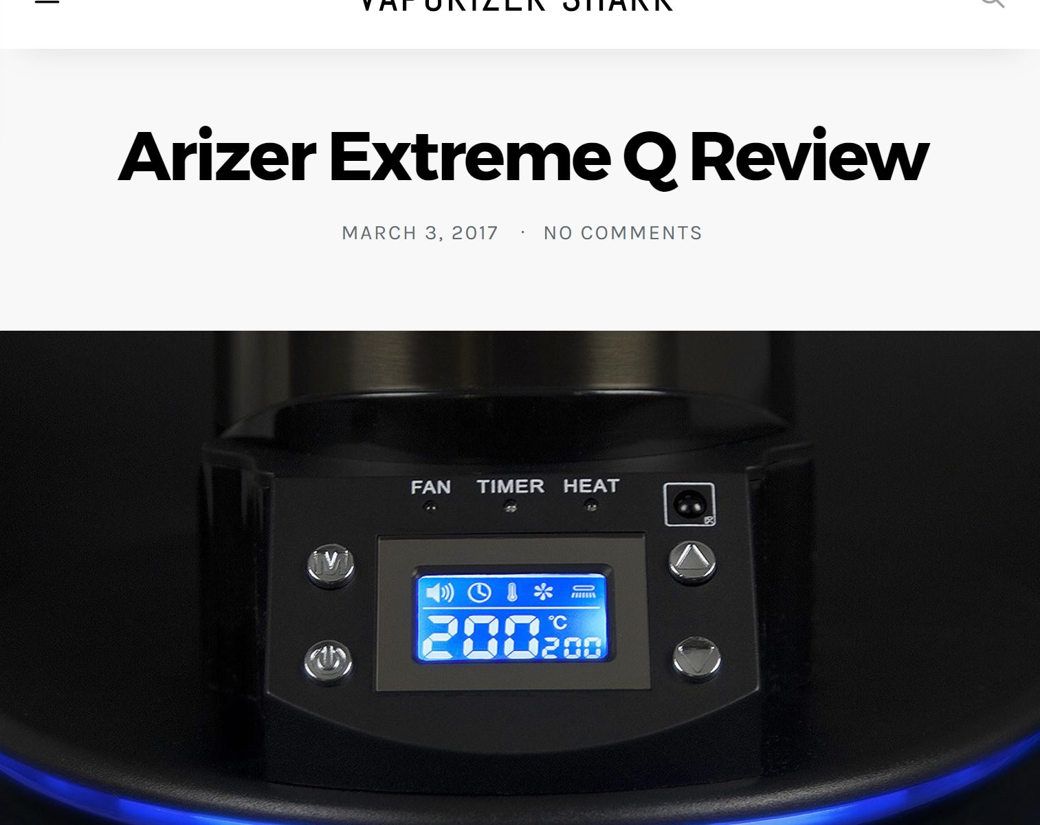 VaporizerShark.com's Arizer Extreme Q Review
