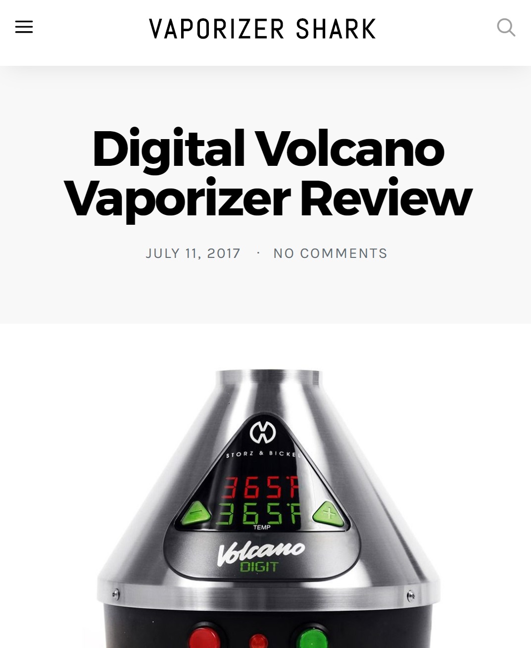 Vaporizer Shark Volcano Digital Vaporizer Review