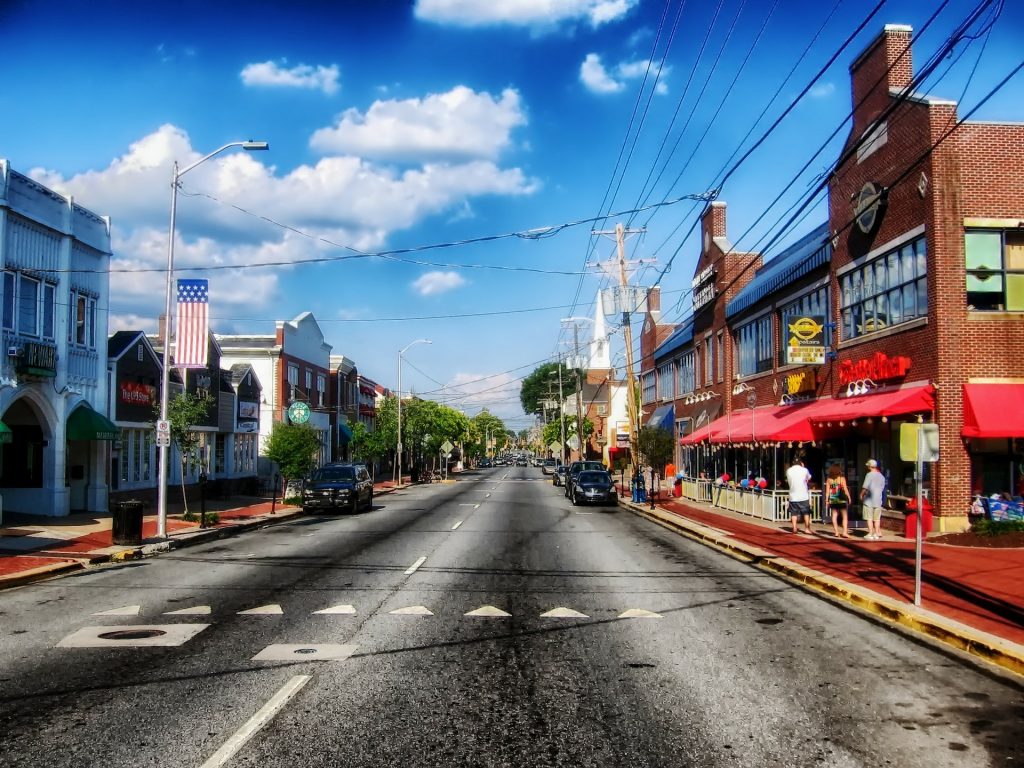 Photo of downtown Newark, Delaware