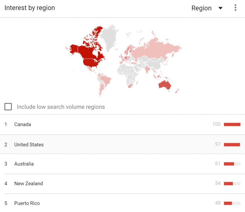 Global Vape Interest Map