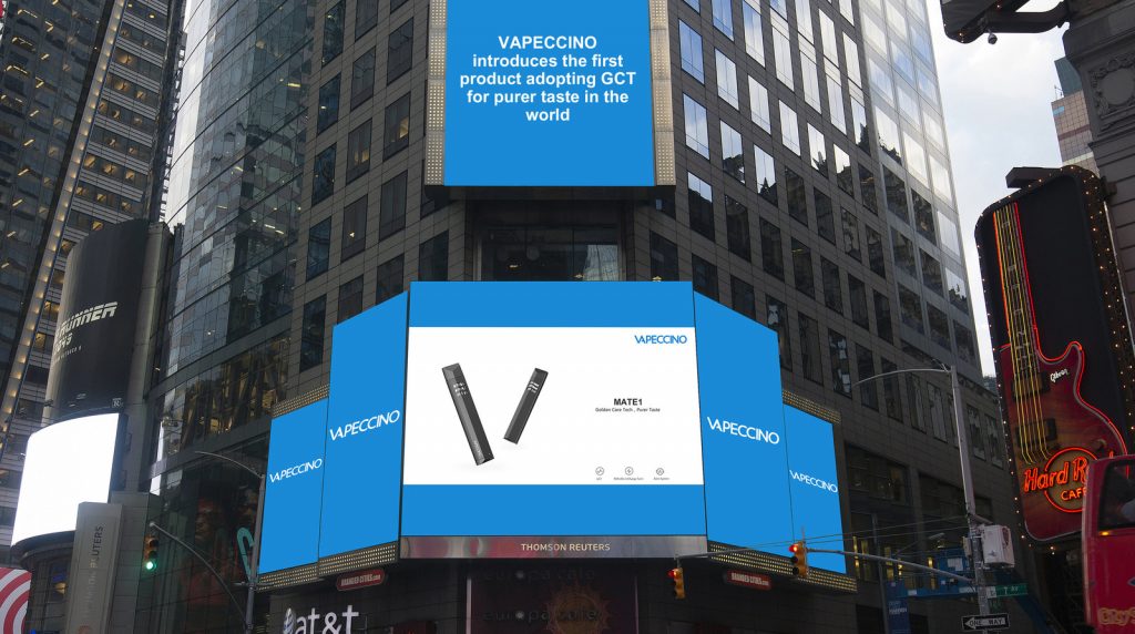 Mate 1 Vape Advertisements In Times Square